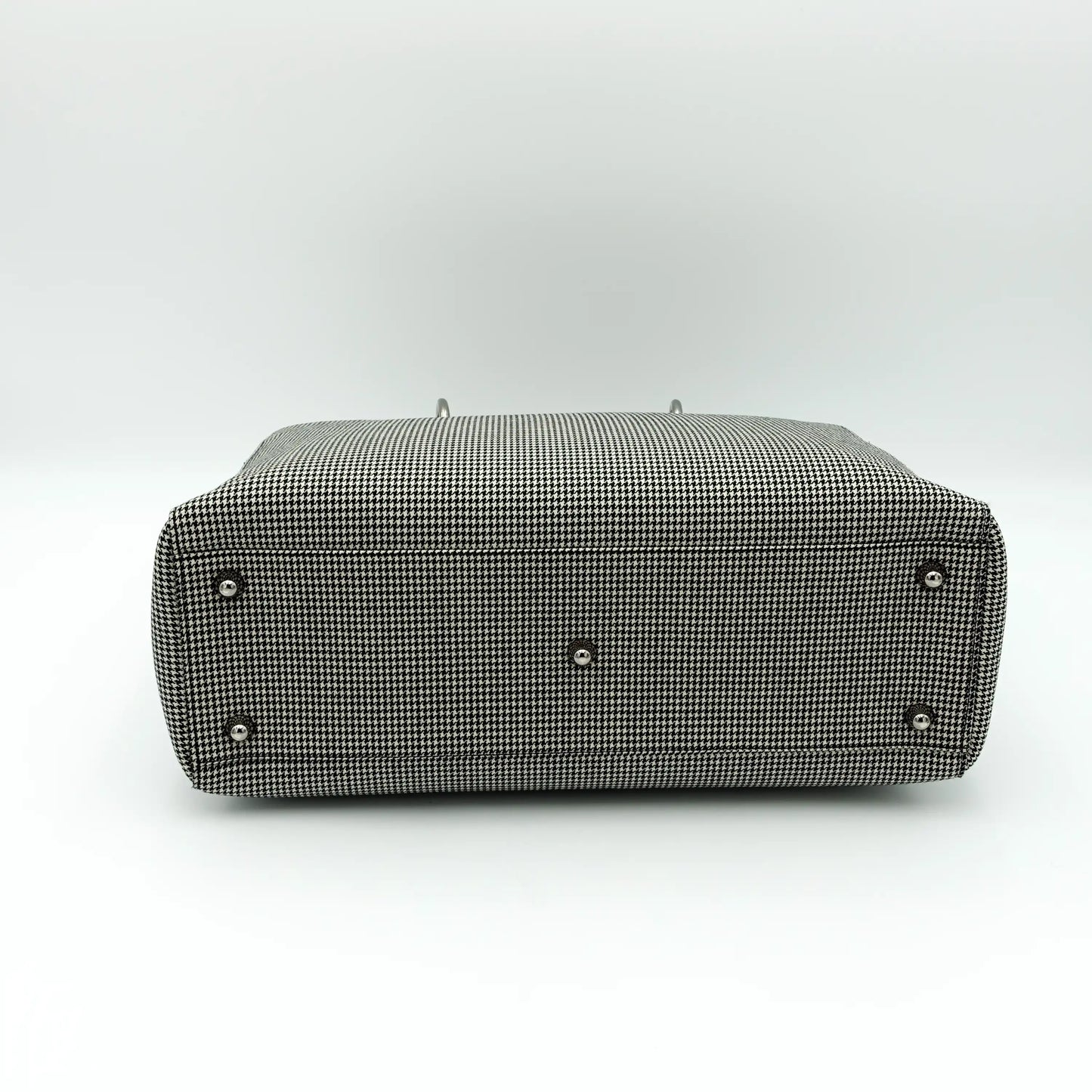 Dior Black and White Houndstooth Large Lady Dior Bag