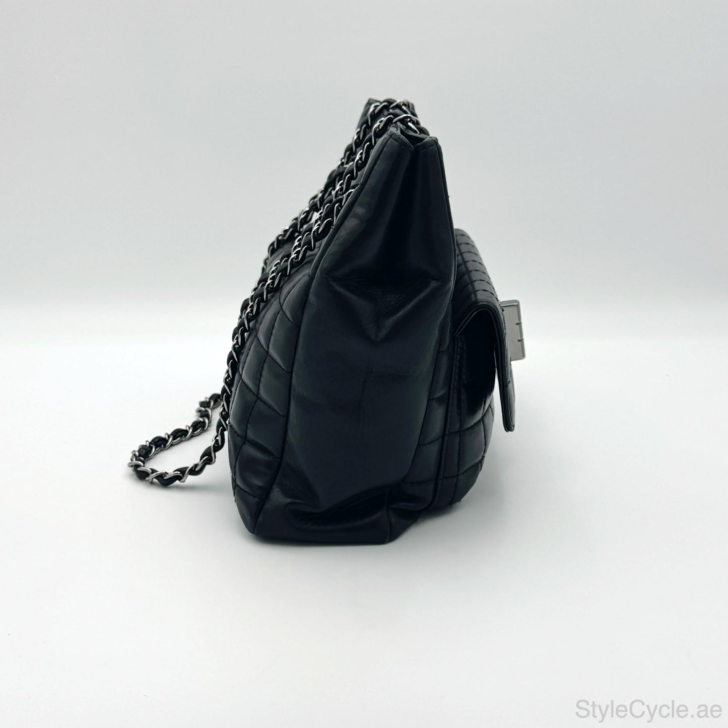 Chanel Black Cube Bar Quilted Bag