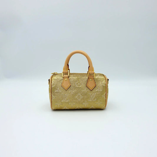 Louis Vuitton Nano Speedy – Limited Edition Gold Monogram Canvas