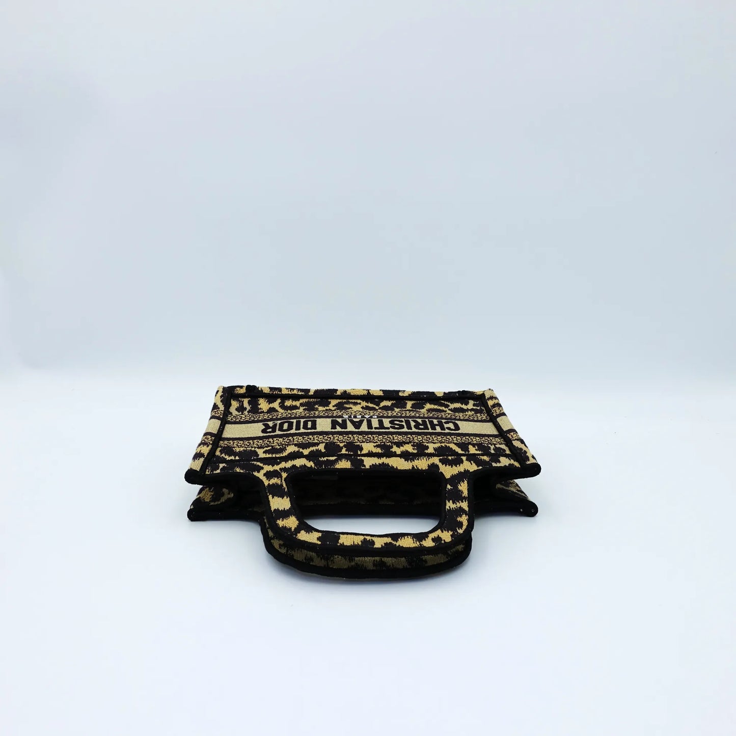 Dior Mini Book Tote in Mizza Leopard Embroidery