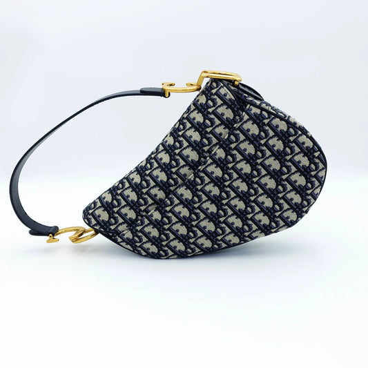 Dior Saddle Bag – Blue Oblique Canvas