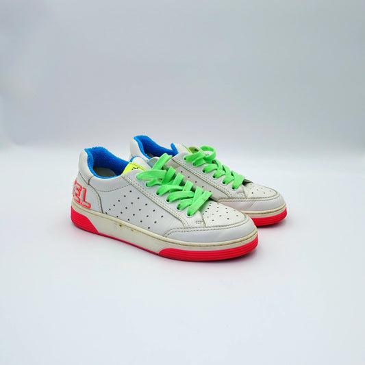 Chanel Multicolour Low Top Lace Up Sneakers EU36.5