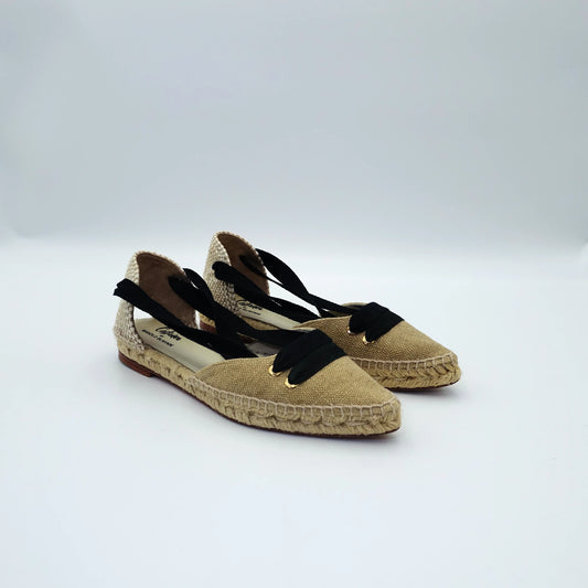 Manolo Blahnik x Castañer Raffia Espadrilles with Ribbon EU36
