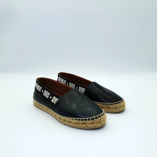 Givenchy Logo-Band Leather Espadrilles