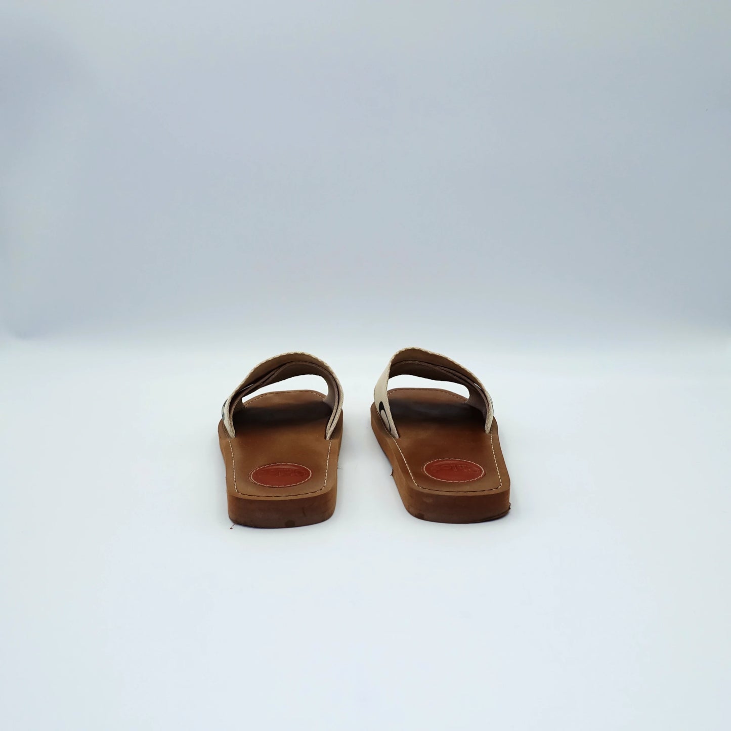 Chloé Woody Logo Canvas Slides EU36