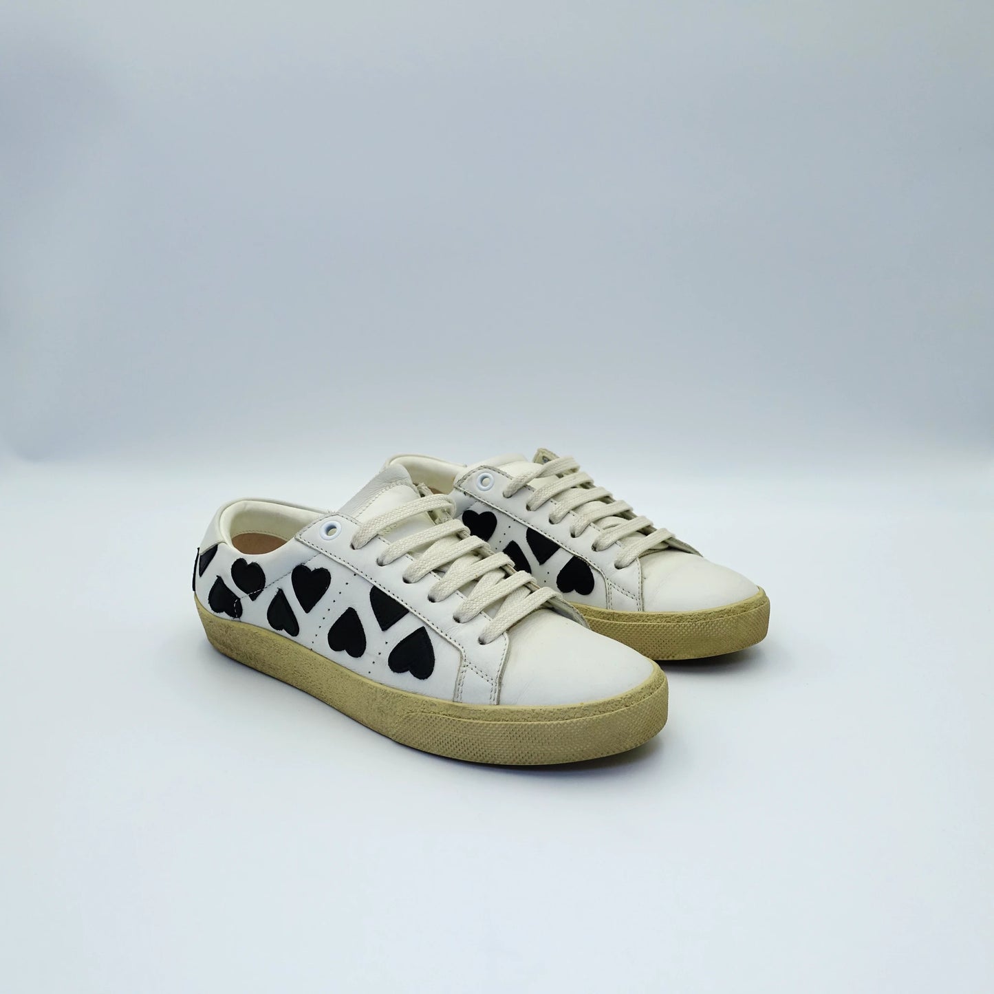 Saint Laurent Court Classic “Black Heart” Sneakers EU36