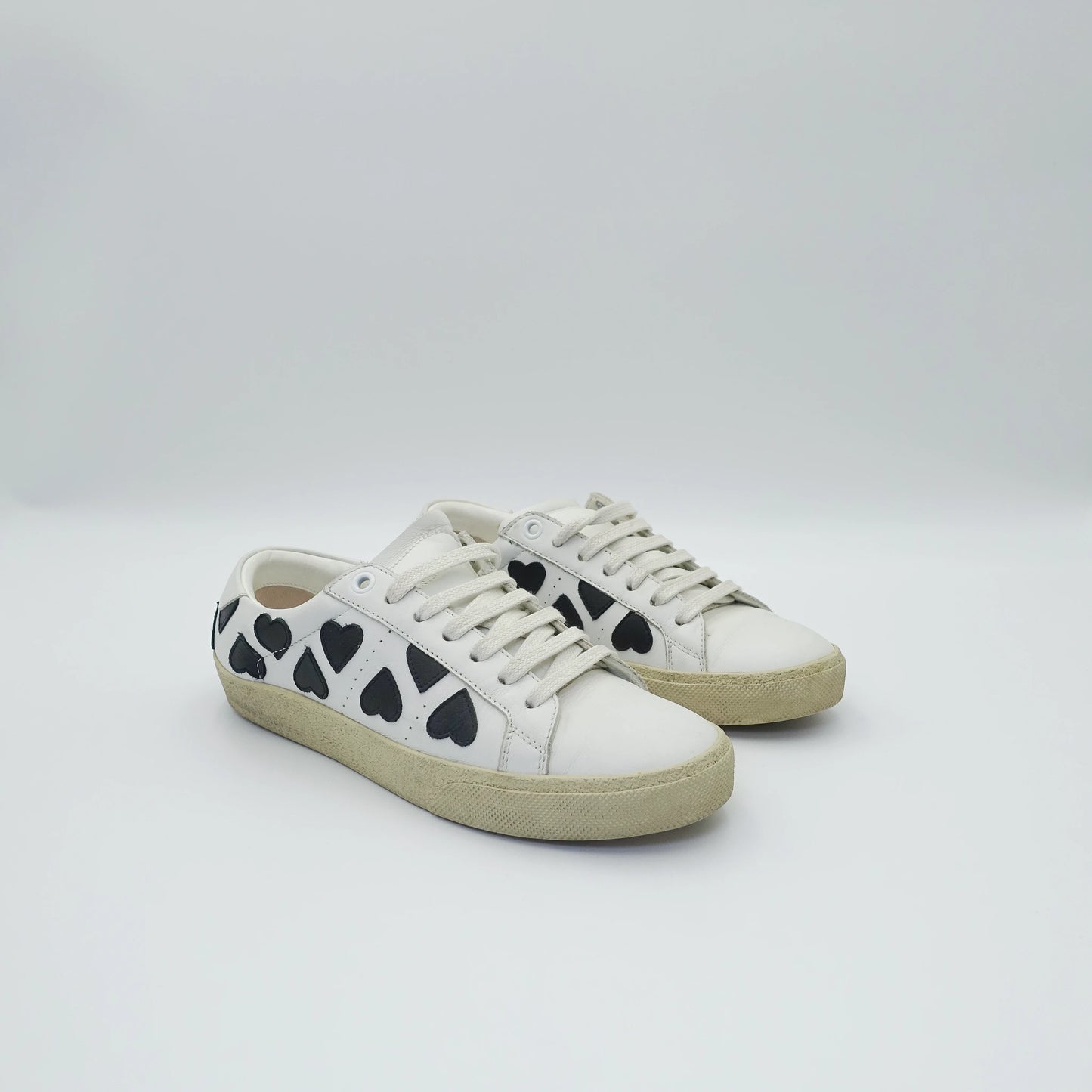 Saint Laurent Court Classic “Black Heart” Sneakers EU36