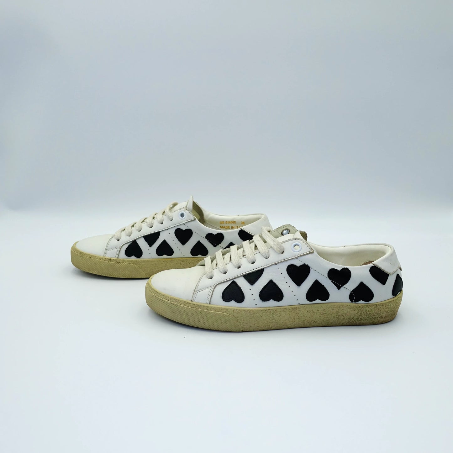Saint Laurent Court Classic “Black Heart” Sneakers EU36
