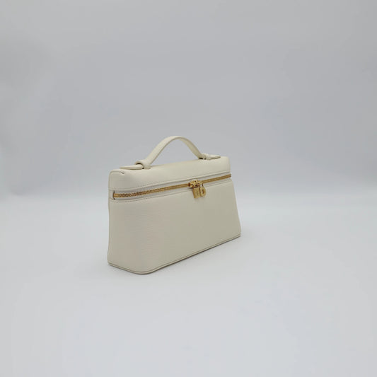 *RARE* Loro Piana Extra Pocket 19 in Whispering White