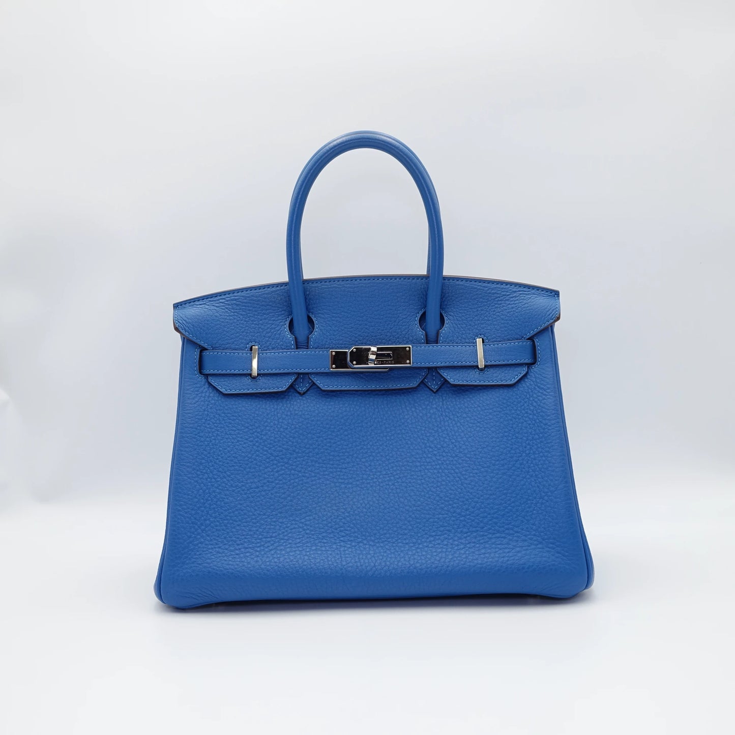 *HOT BUY* Hermes Birkin 30 Blue Mykonos in Clemence Leather with Palladium Hardware
