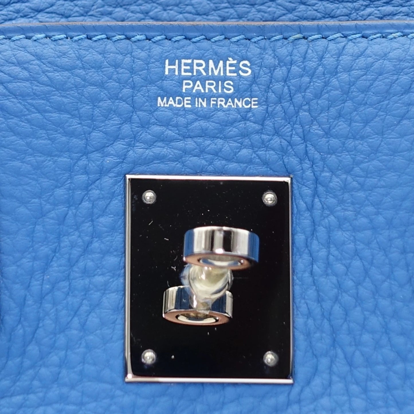 *HOT BUY* Hermes Birkin 30 Blue Mykonos in Clemence Leather with Palladium Hardware