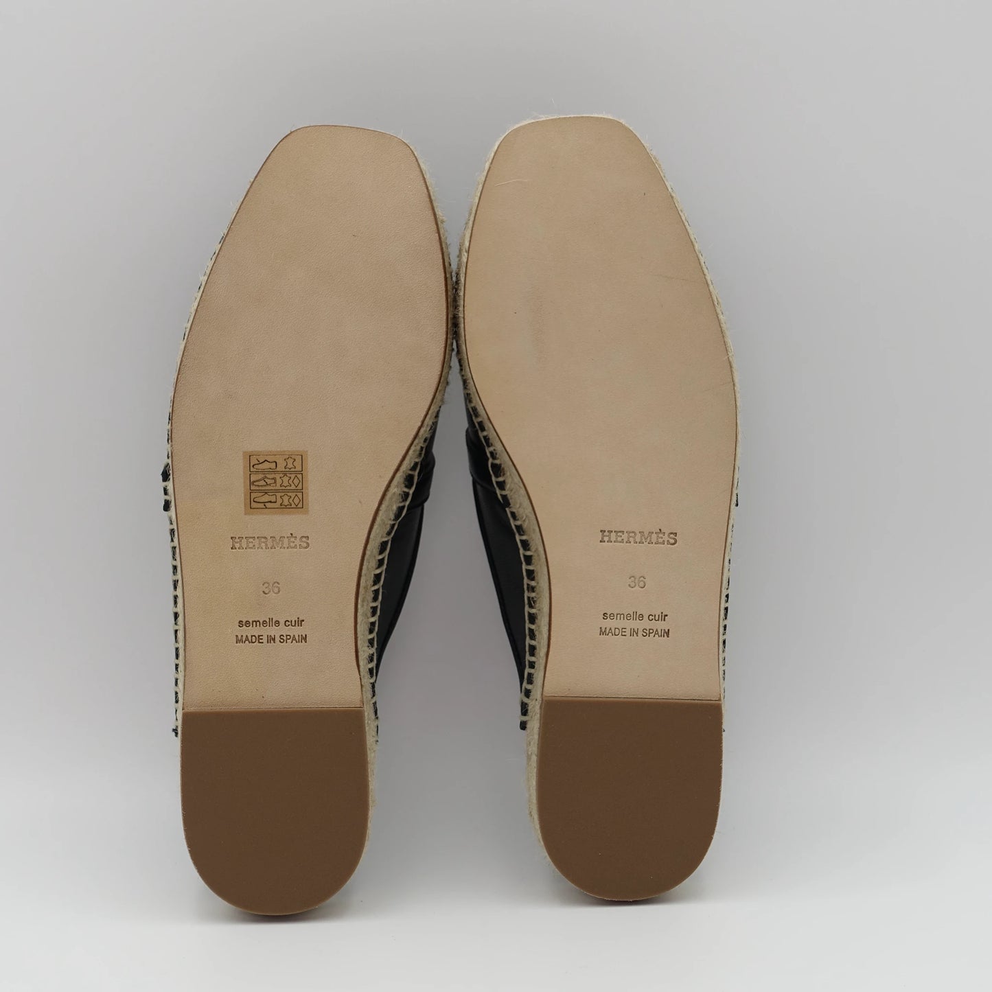 *BRAND NEW* Hermès Feria Leather Backless Espadrilles EU36