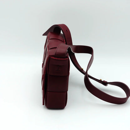 Bottega Veneta Cassette Bag – Intrecciato Leather in Deep Burgundy