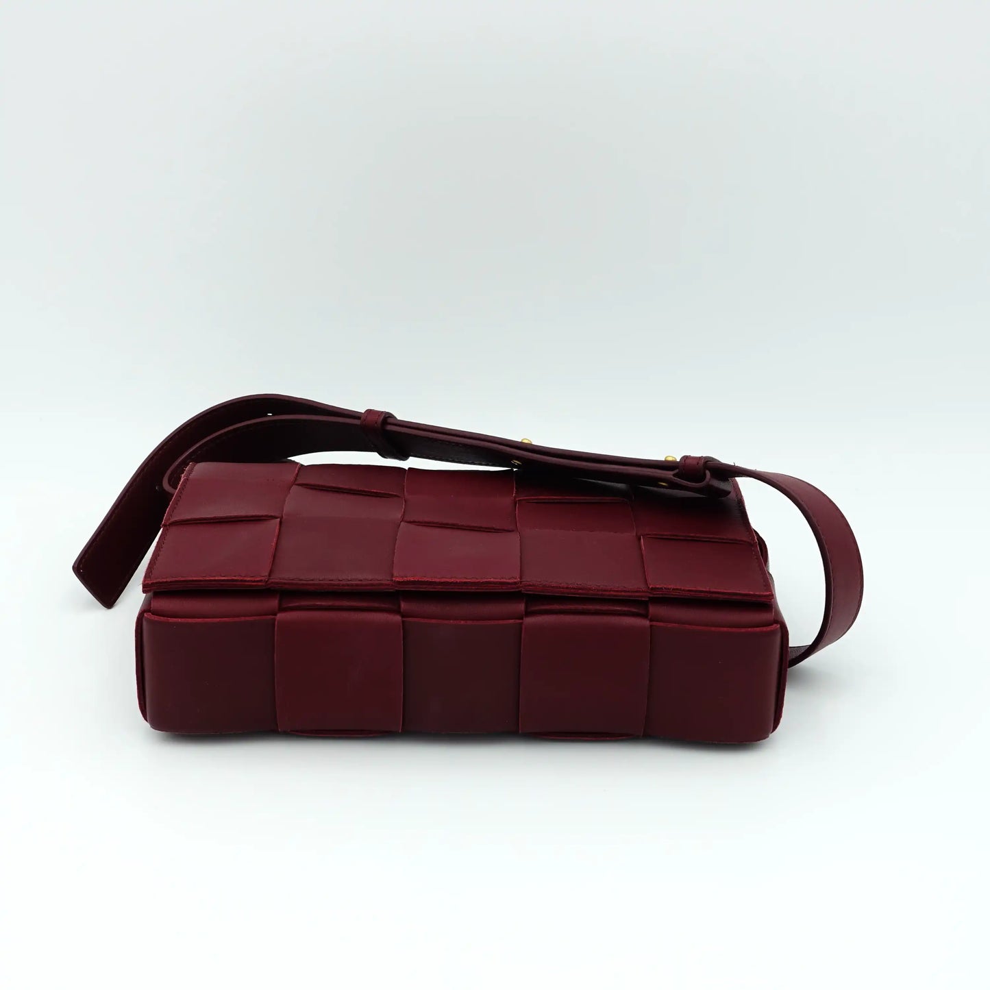 Bottega Veneta Cassette Bag – Intrecciato Leather in Deep Burgundy