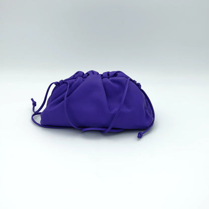 Bottega Veneta Small Pouch Bag in Purple Leather