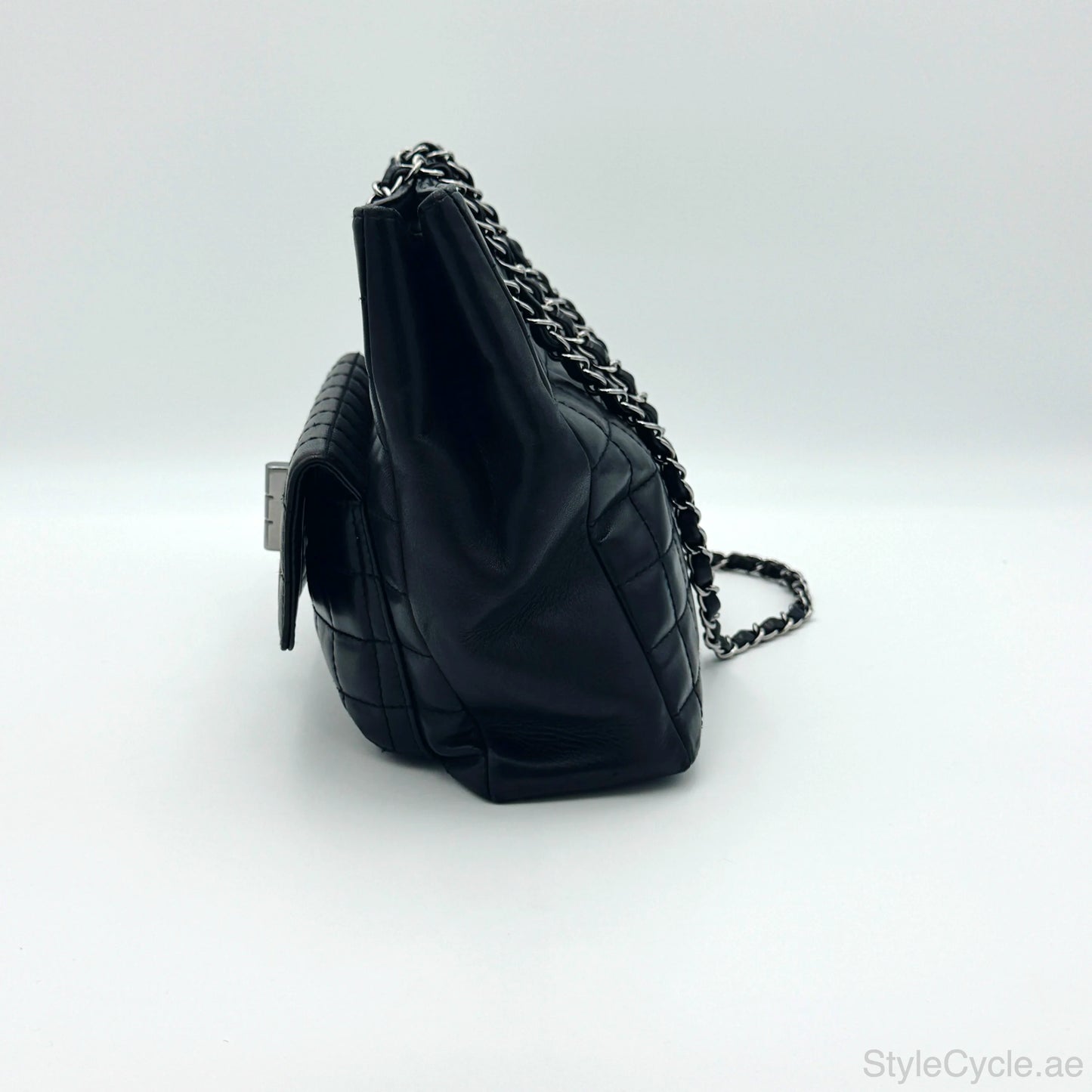 Chanel Black Cube Bar Quilted Bag