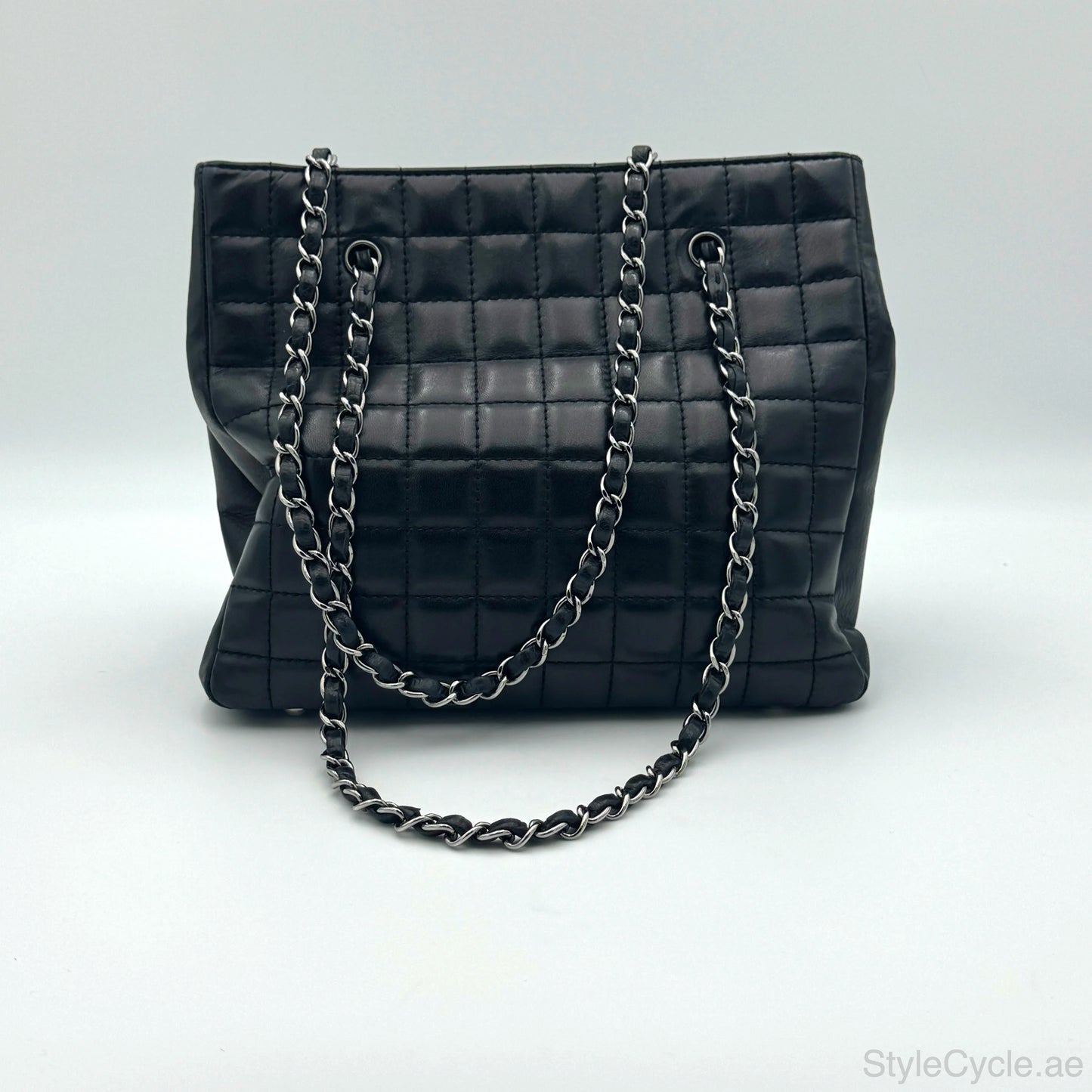 Chanel Black Cube Bar Quilted Bag
