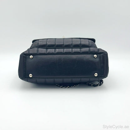 Chanel Black Cube Bar Quilted Bag