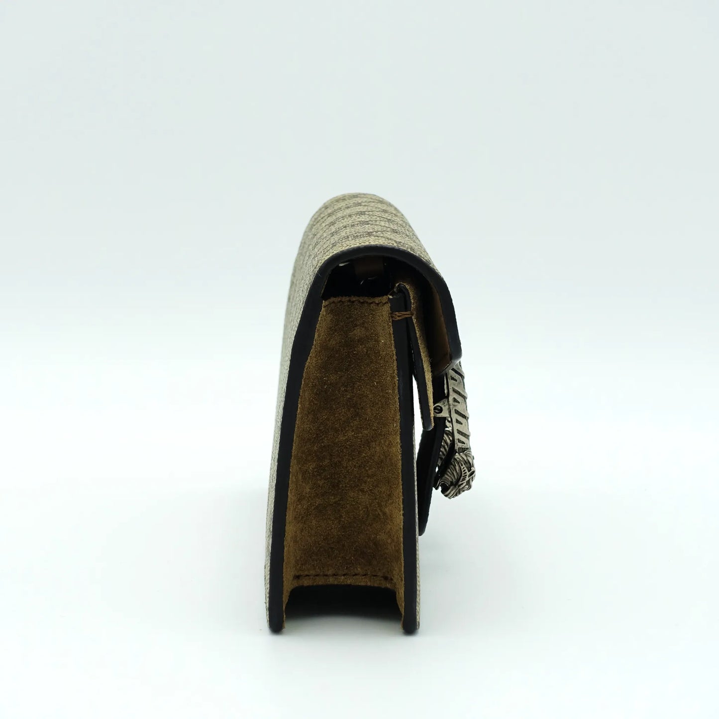 Gucci Dionysus Super Mini Shoulder Bag in GG Supreme Canvas with Suede Trim