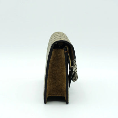 Gucci Dionysus Super Mini Shoulder Bag in GG Supreme Canvas with Suede Trim