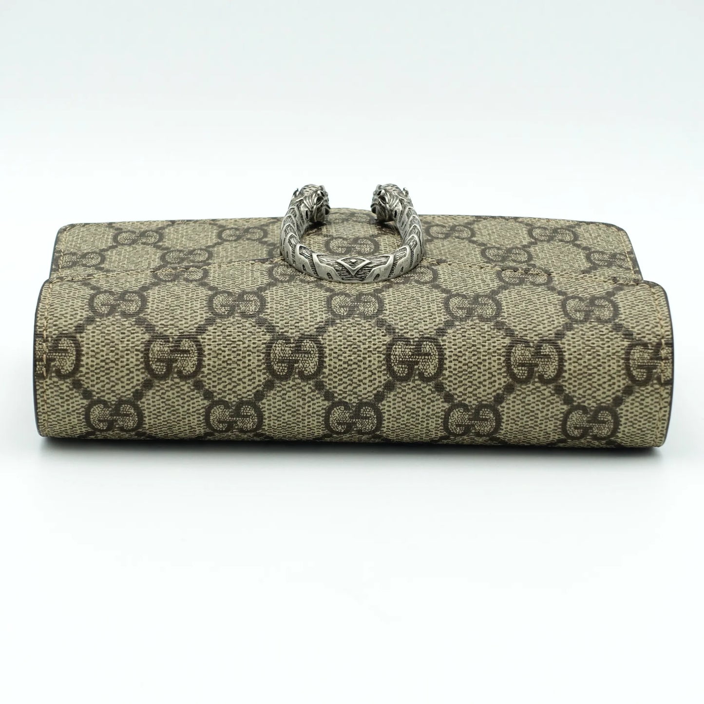 Gucci Dionysus Super Mini Shoulder Bag in GG Supreme Canvas with Suede Trim