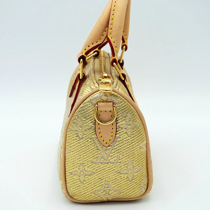 Louis Vuitton Nano Speedy – Limited Edition Gold Monogram Canvas