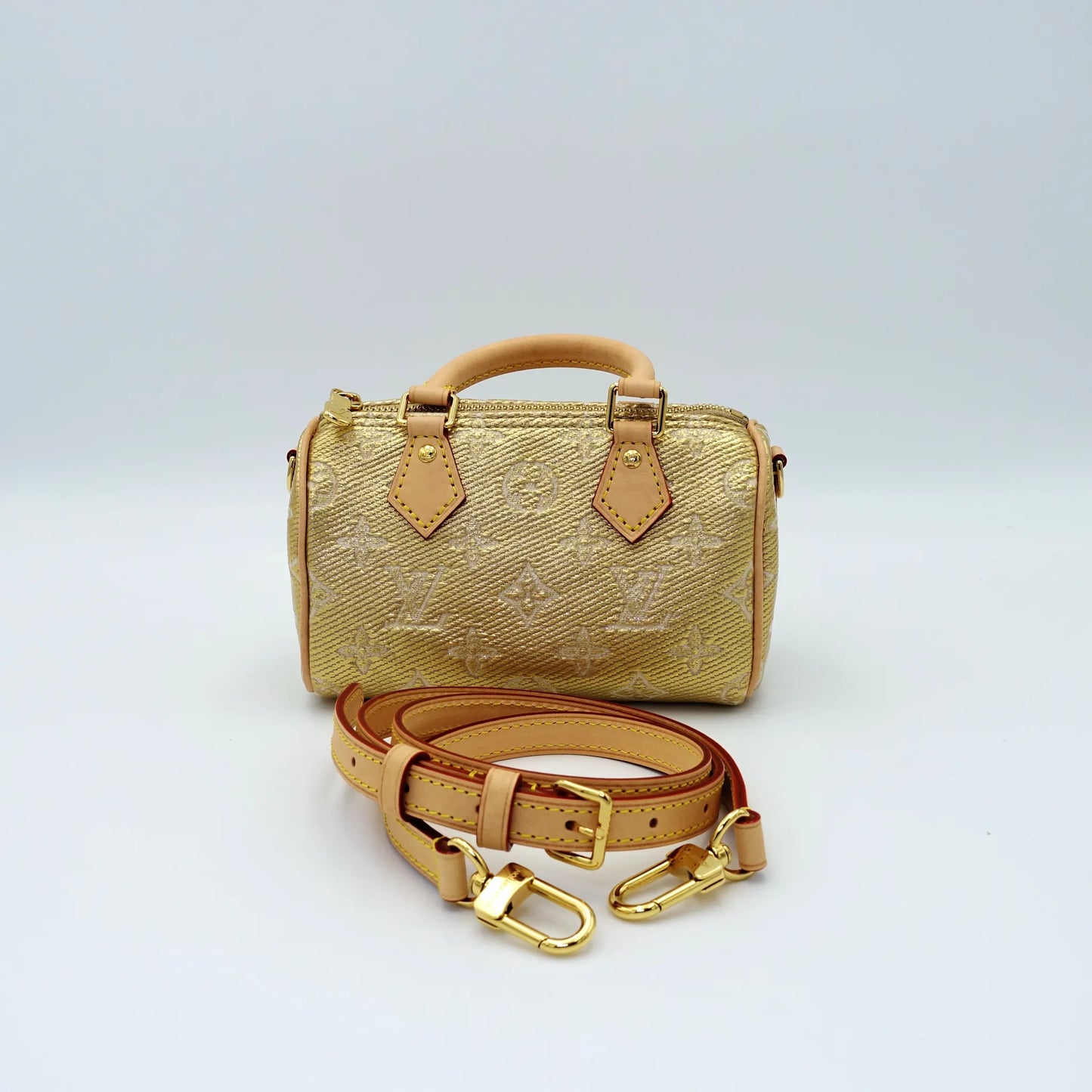 Louis Vuitton Nano Speedy – Limited Edition Gold Monogram Canvas