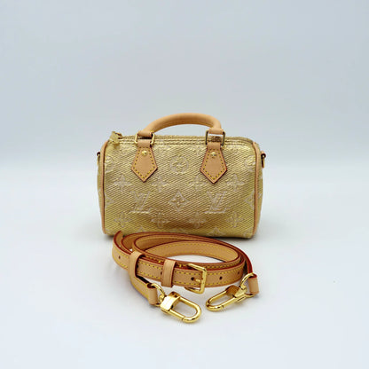 Louis Vuitton Nano Speedy – Limited Edition Gold Monogram Canvas