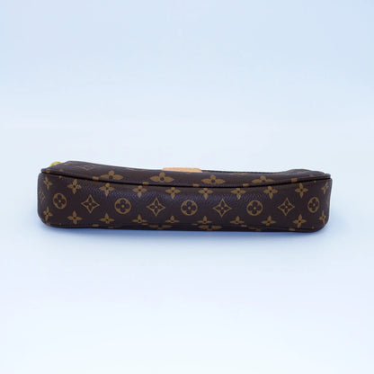 Louis Vuitton Multi Pochette in Monogram Canvas with Khaki Strap