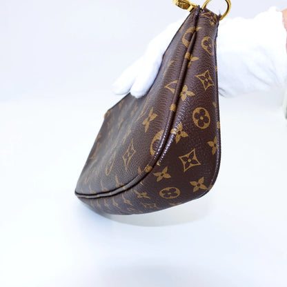 Louis Vuitton Multi Pochette in Monogram Canvas with Khaki Strap