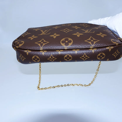 Louis Vuitton Multi Pochette in Monogram Canvas with Khaki Strap