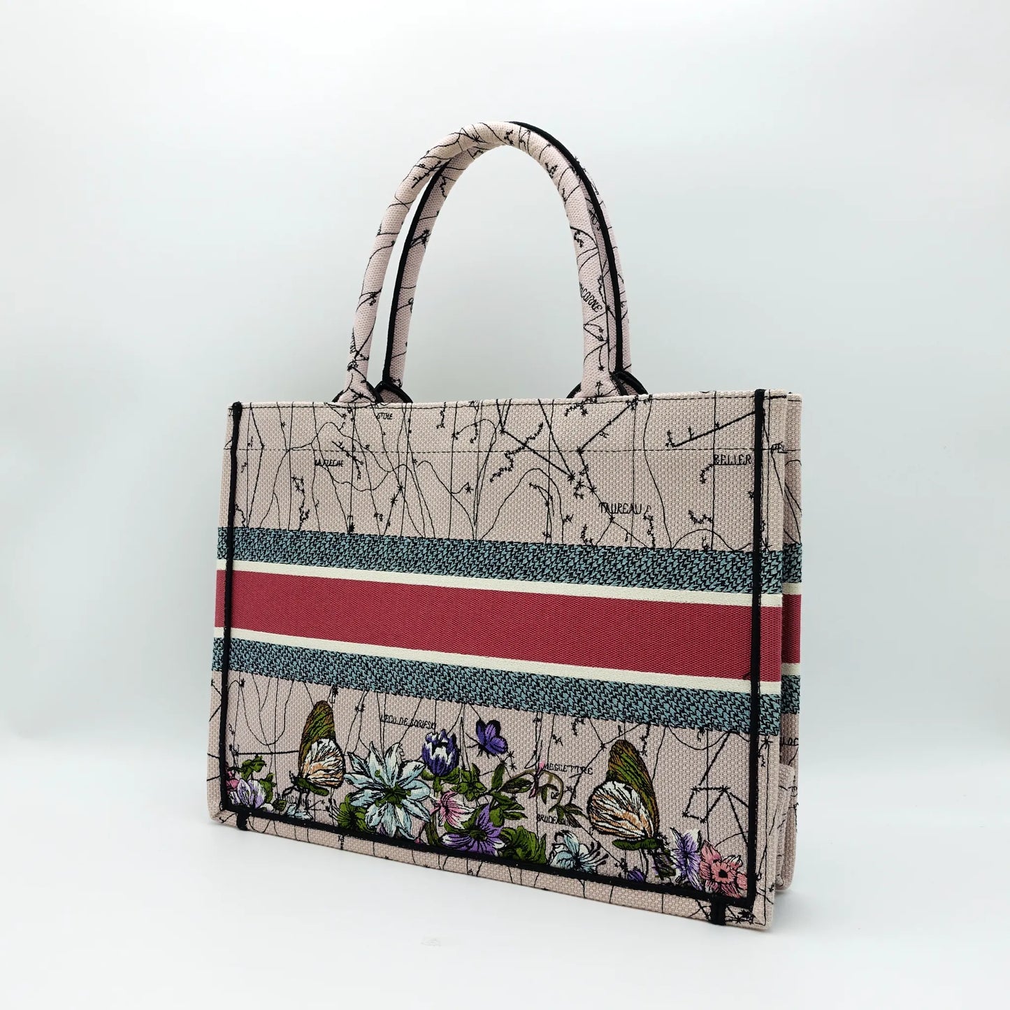 Dior Large Book Tote – Jardin d’Hiver Embroidery