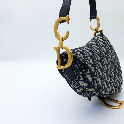 Dior Saddle Bag – Blue Oblique Canvas
