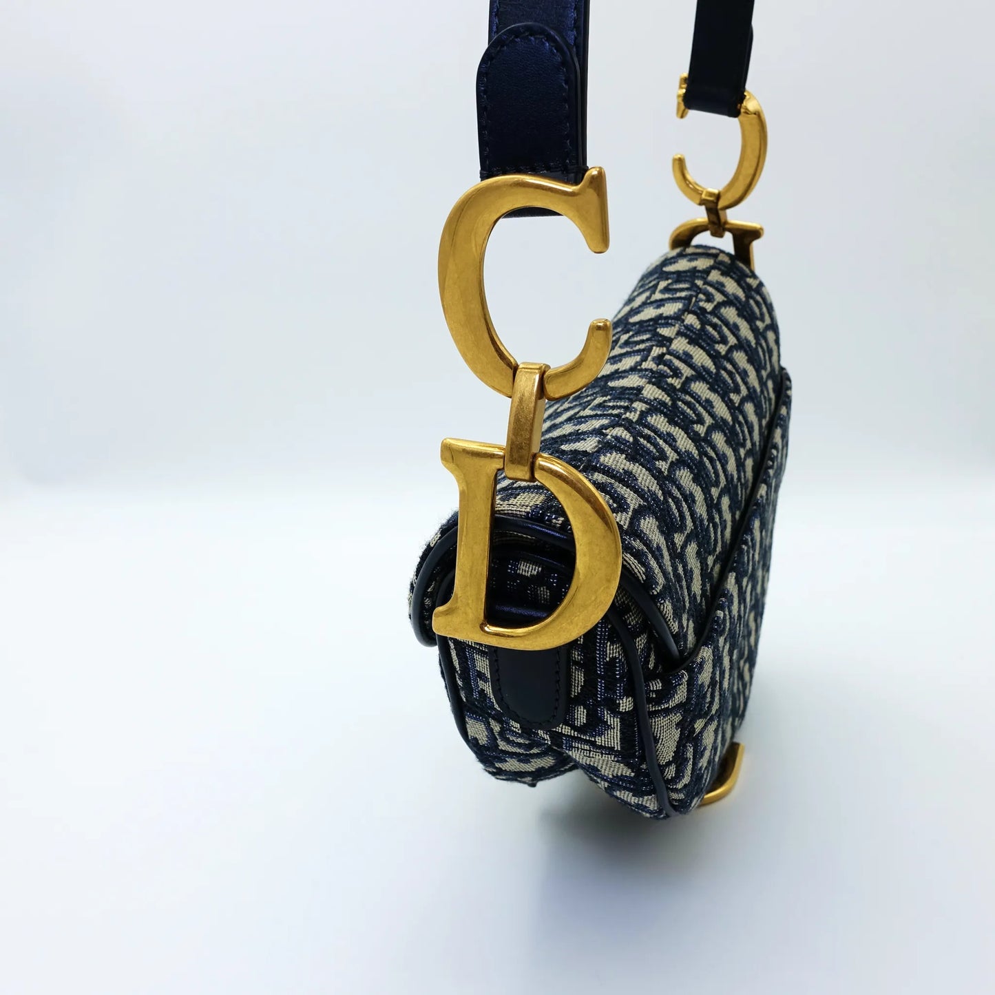 Dior Saddle Bag – Blue Oblique Canvas