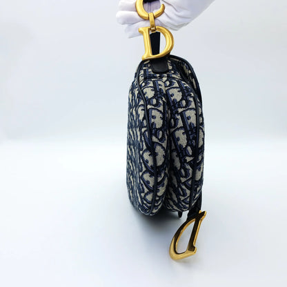 Dior Saddle Bag – Blue Oblique Canvas