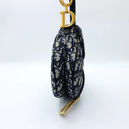 Dior Saddle Bag – Blue Oblique Canvas