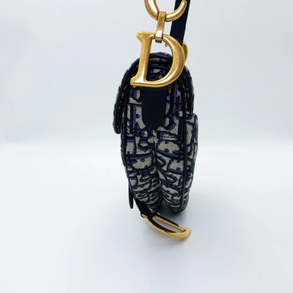 Dior Saddle Bag – Blue Oblique Canvas