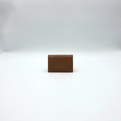 Prada Saffiano Leather Card Holder in Dusty Pink