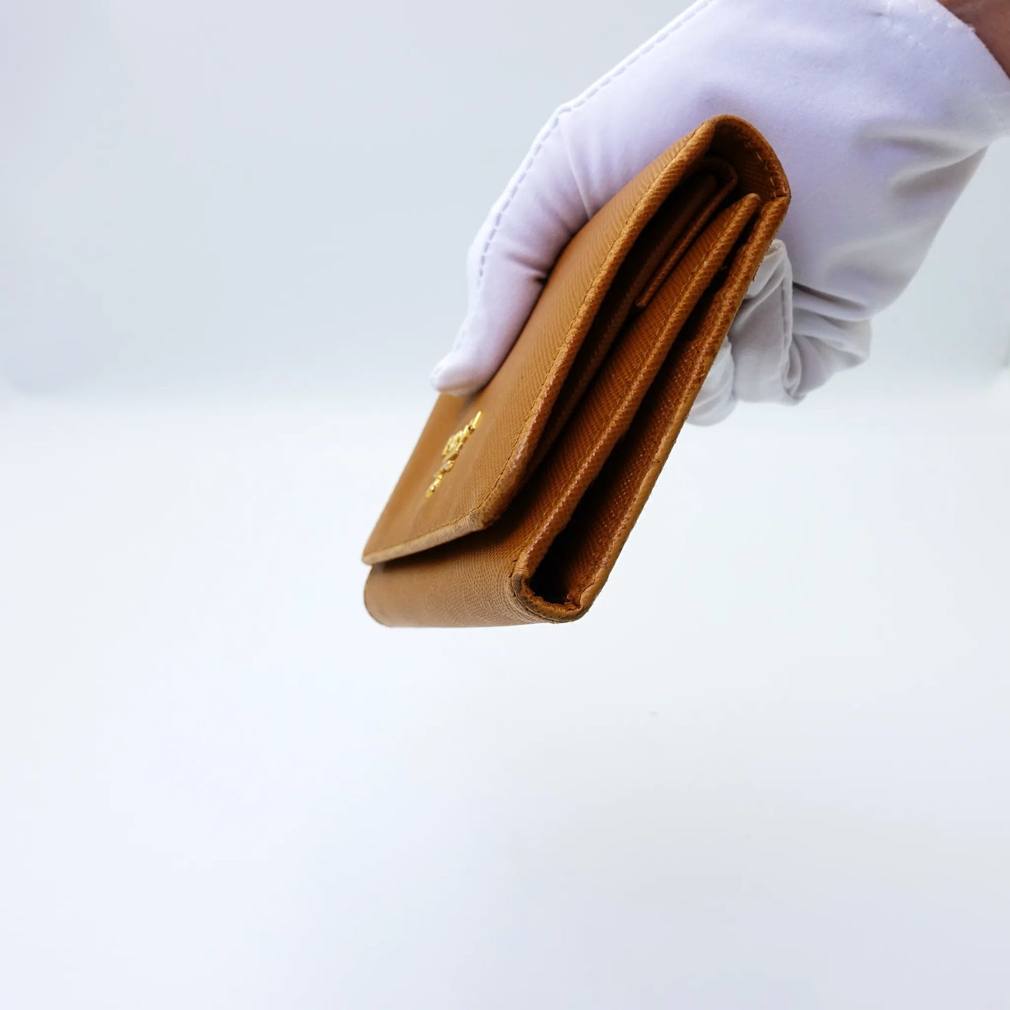 Prada wallet crafted in signature Saffiano leather