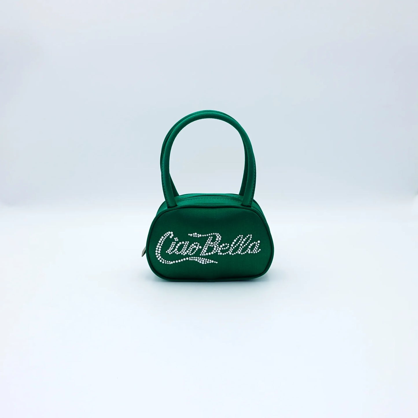 Amina Muaddi Super Amini Ciao Bella Bag in Satin