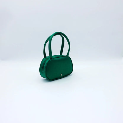 Amina Muaddi Super Amini Ciao Bella Bag in Satin