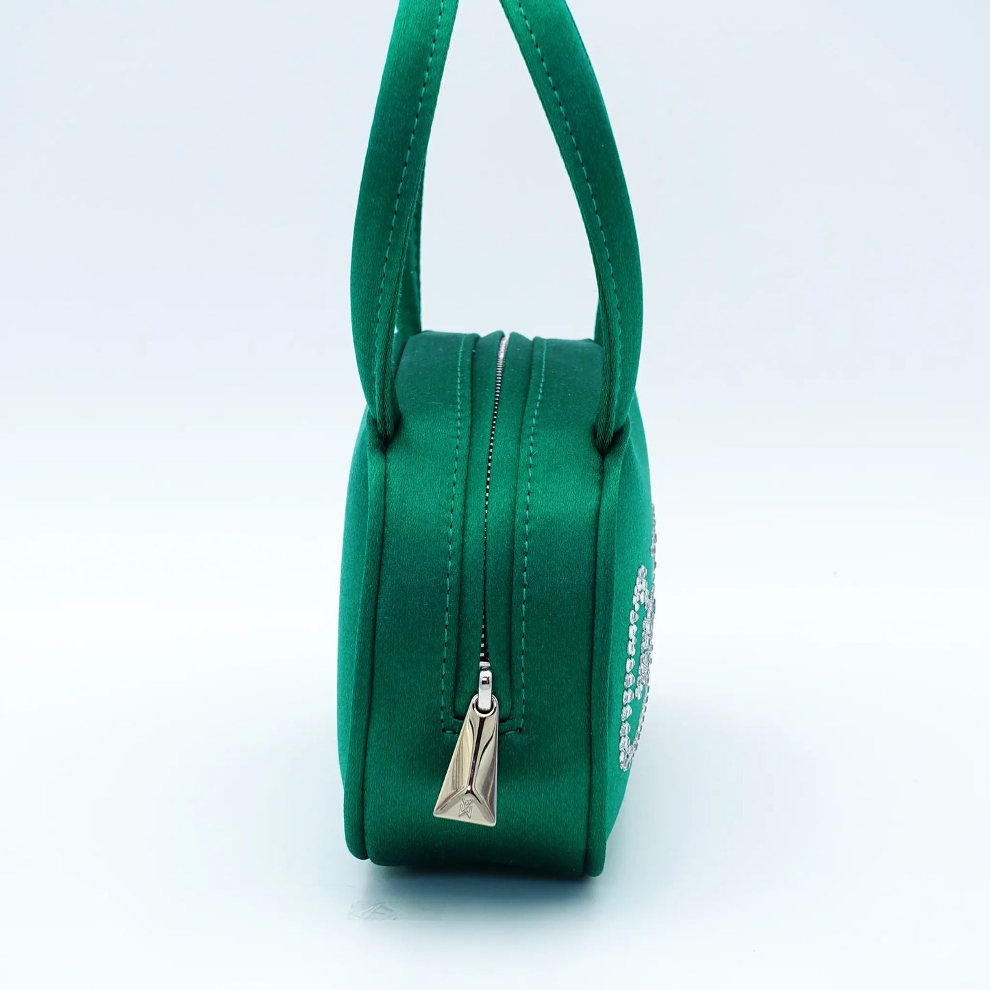 Amina Muaddi Super Amini Ciao Bella Bag in Satin