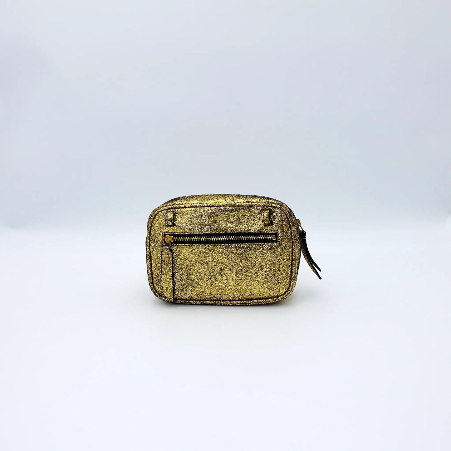Saint Laurent Lou Camera Bag – Metallic Gold Belt Bag