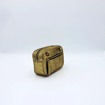 Saint Laurent Lou Camera Bag – Metallic Gold Belt Bag