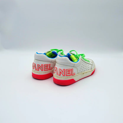Chanel Multicolour Low Top Lace Up Sneakers EU36.5