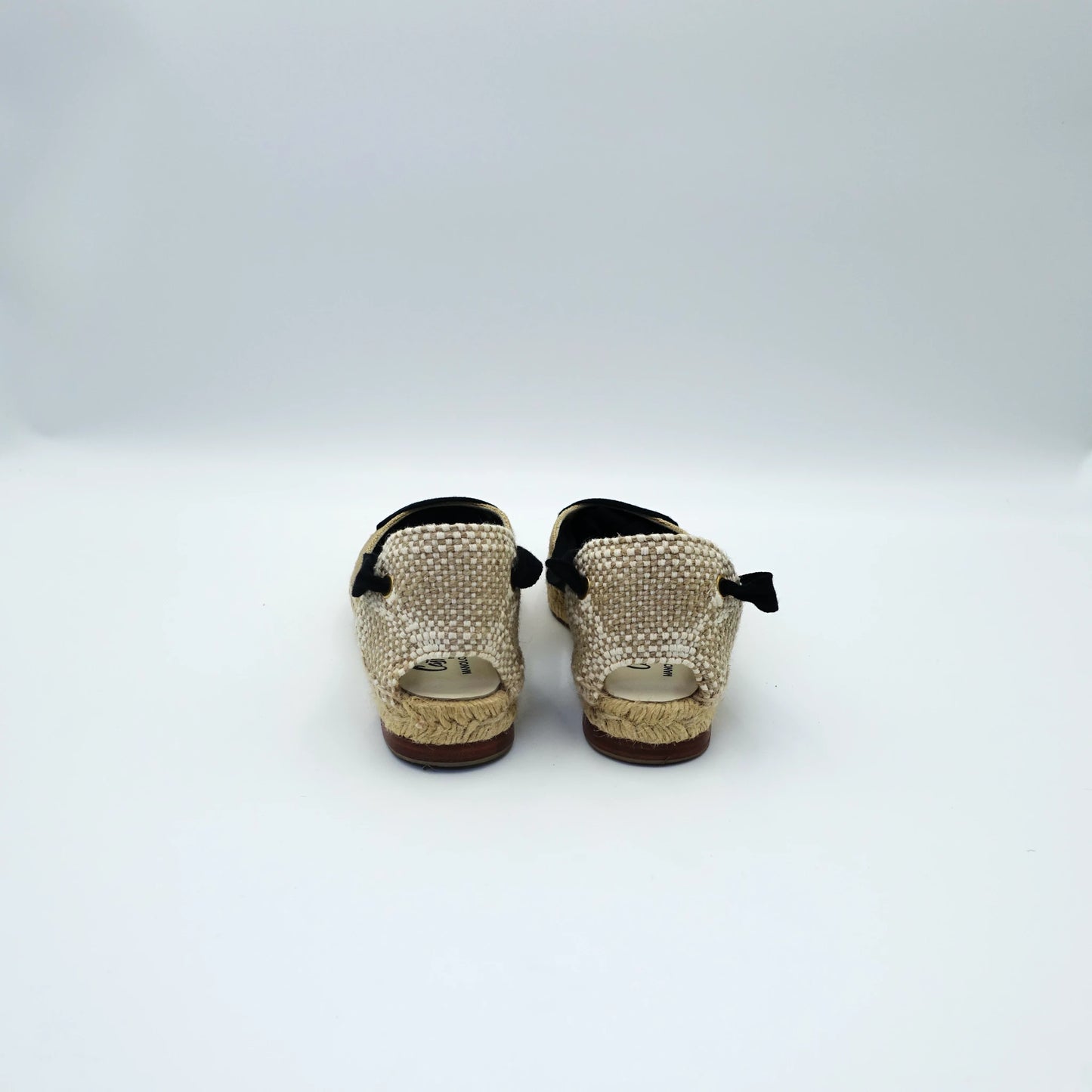 Manolo Blahnik x Castañer Raffia Espadrilles with Ribbon EU36