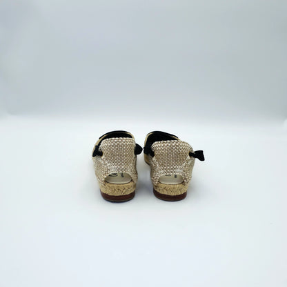 Manolo Blahnik x Castañer Raffia Espadrilles with Ribbon EU36
