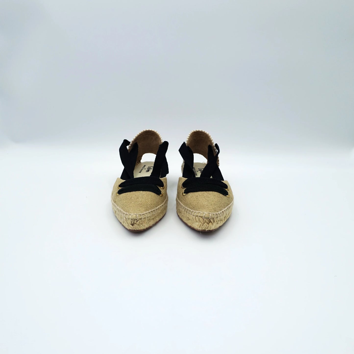 Manolo Blahnik x Castañer Raffia Espadrilles with Ribbon EU36