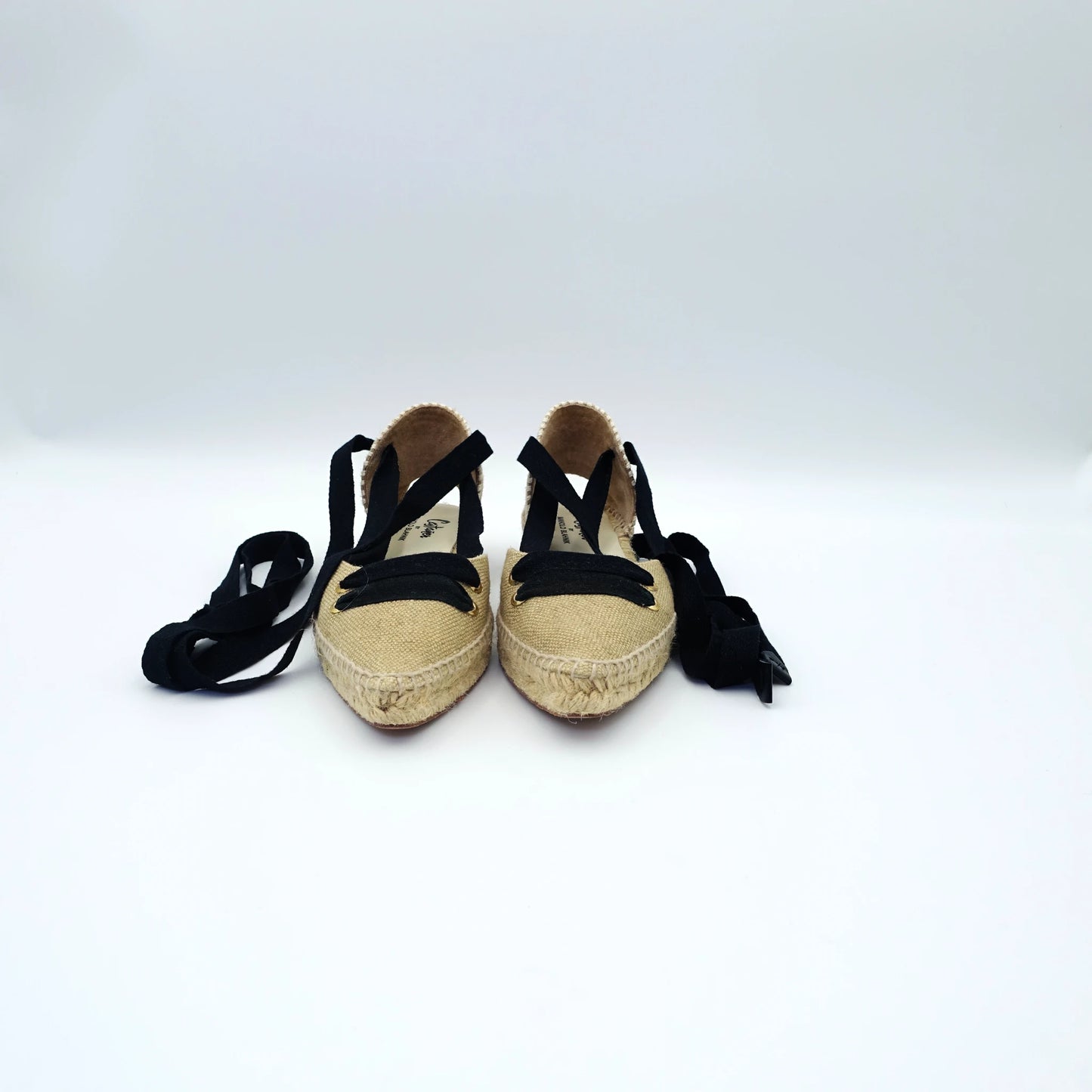 Manolo Blahnik x Castañer Raffia Espadrilles with Ribbon EU36