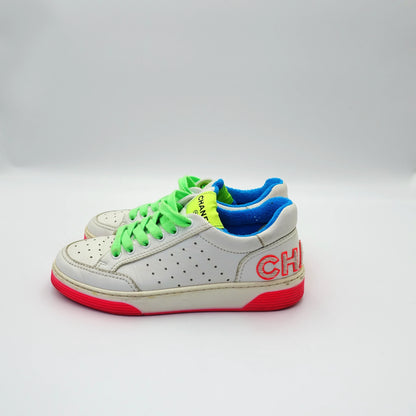 Chanel Multicolour Low Top Lace Up Sneakers EU36.5